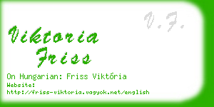 viktoria friss business card
