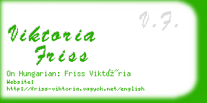 viktoria friss business card